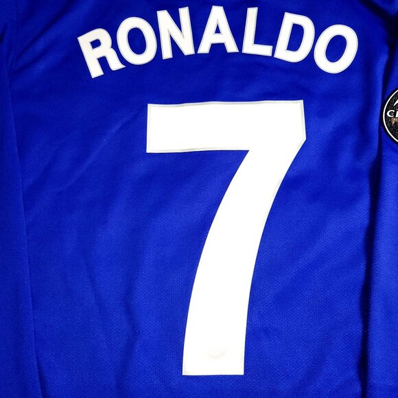 Cristiano Ronaldo Manchester United 2008 2009 Away Long Sleeve Soccer Jersey M - Picture 4 of 9